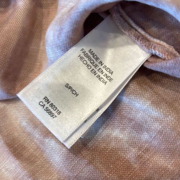 Lucky Brand purple tie dye peasant top shirt babydoll boho Sz S - Picture 11 of 12